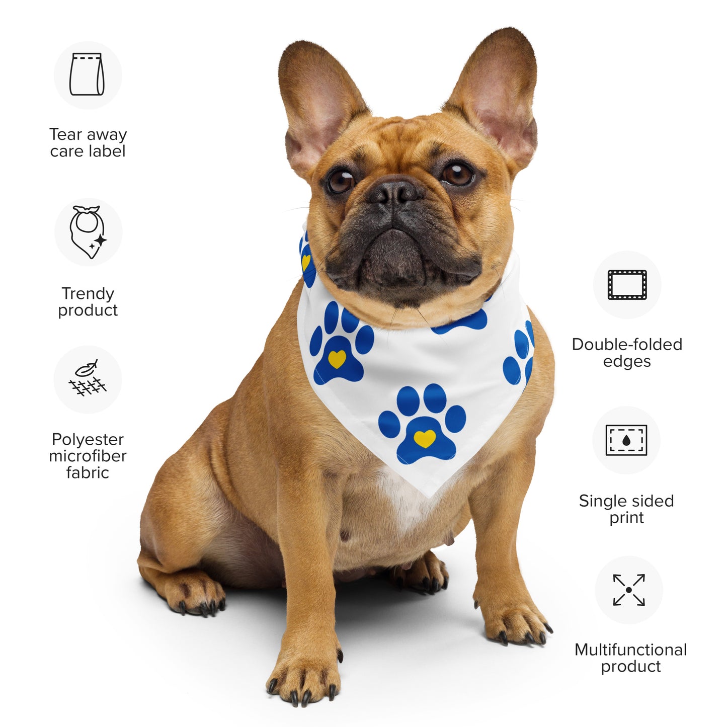 WACI Paw Print All-over print bandana
