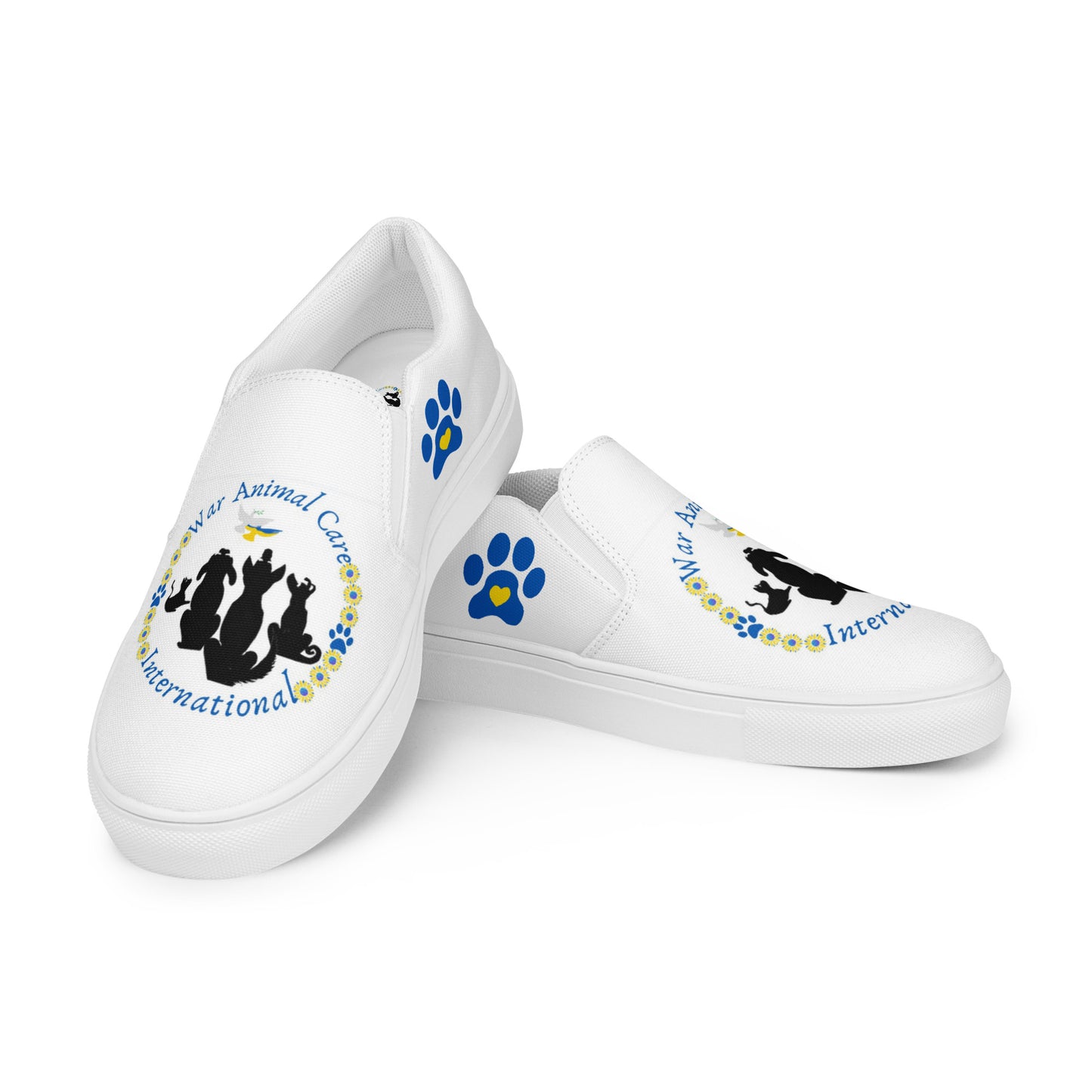 Women’s WACI Logo slip-on canvas shoes