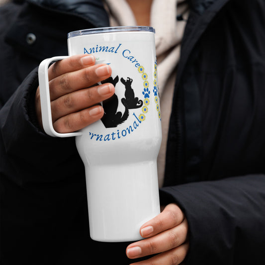 WACI Logo Travel mug with a handle